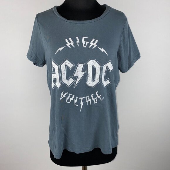 AC/DC Tops - AC/DC Womens L High Voltage Graphic Band T-Shirt Tee Rock And Roll Music